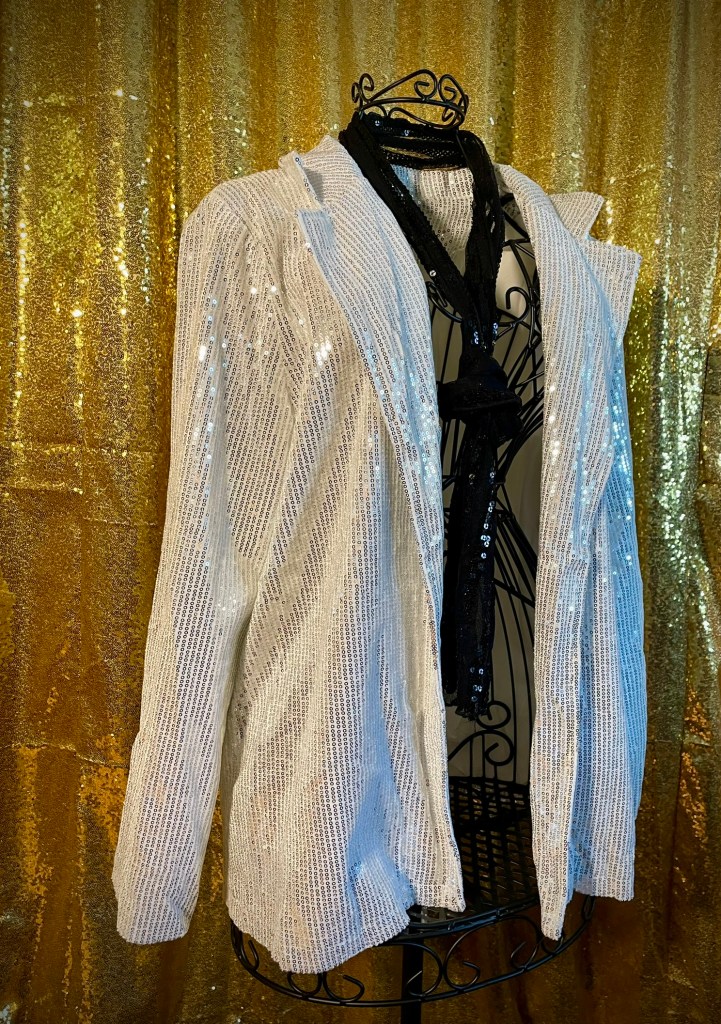 Silver Sequin Blazer