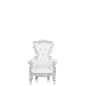 Silver Princess Throne Chair
