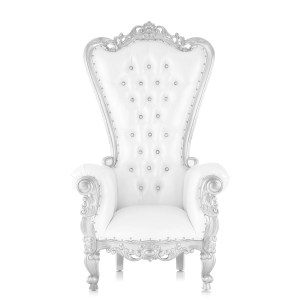 Une Silver Queen Throne Chairs