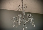 Small Silver Chandelier for Event Rentals